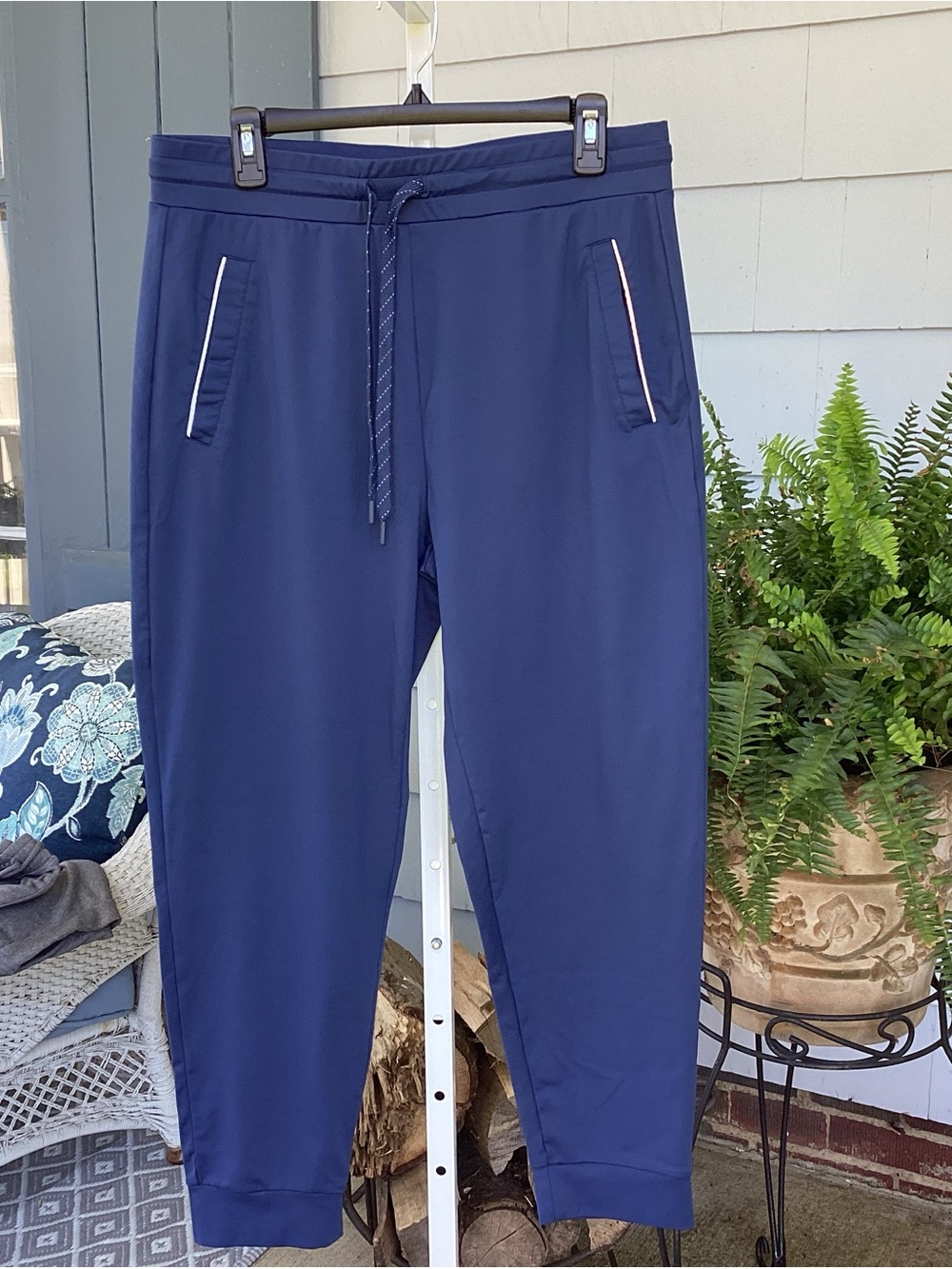 32 Degrees Blue Sweatpants with Elastic Cuffs